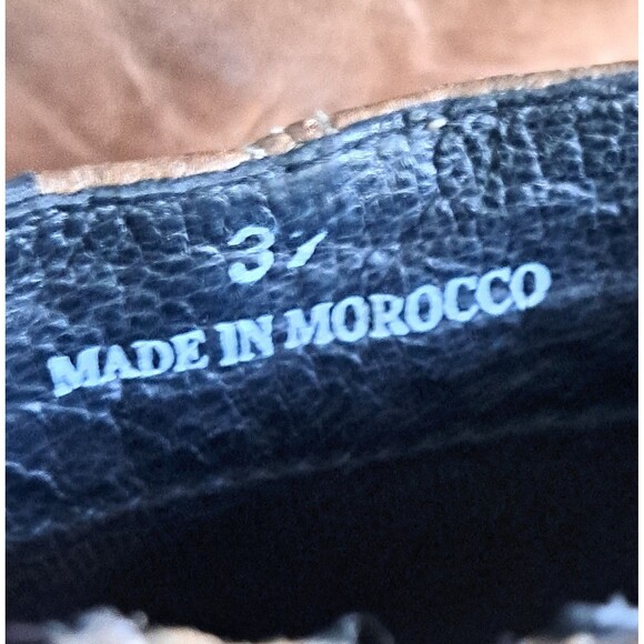 Camper Women’s Brown Leather Ankle Boots Sz 37 Block Heel Crepe Sole Booties - Picture 6 of 14